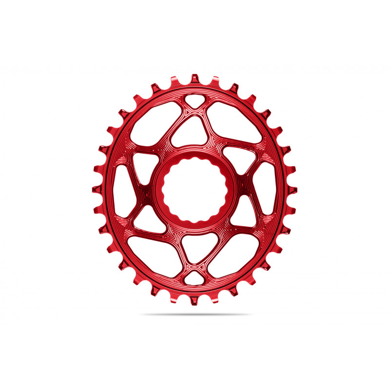 absoluteBLACK, Kettenblatt, OVAL, MTB, für RaceFace Cinch, Direct-Mount, - N/W, RED - ROT, 32 Zähne