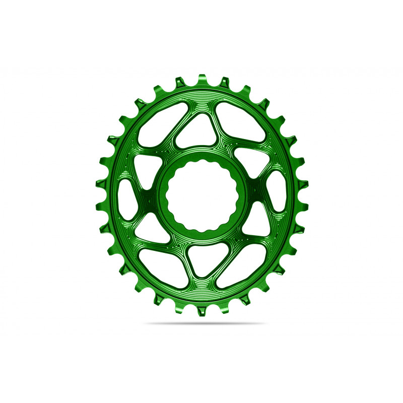 absoluteBLACK, Kettenblatt, OVAL, MTB, für RaceFace Cinch, Direct-Mount, - N/W, GREEN, 30 Zähne