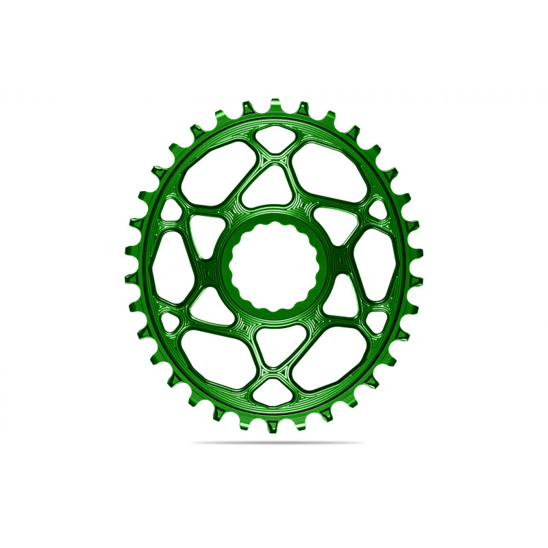 absoluteBLACK, Kettenblatt, OVAL, MTB, für RaceFace Cinch, Direct-Mount, - Boost 148, GREEN, 34 Zähne