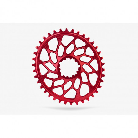 absoluteBLACK, Kettenblatt, OVAL, Gravel - Cyclocross, für Sram CX, Direct Mount, GXP & BB30, RED - ROT, 44 Zähne