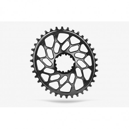absoluteBLACK, Kettenblatt, OVAL, Gravel - Cyclocross, für Sram CX, Direct Mount, GXP & BB30, BLACK - SCHWARZ, 46 Zähne