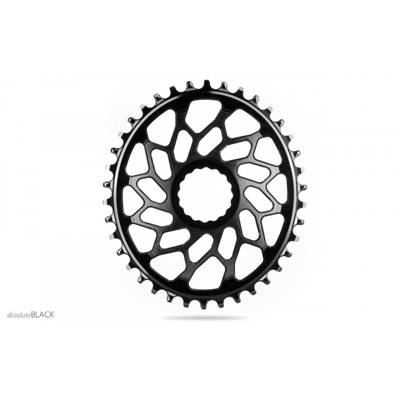 absoluteBLACK, Kettenblatt, OVAL, Gravel - Cyclocross, für EASTON, Direct-Mount, - NW, RED - rot, 48 Zähne