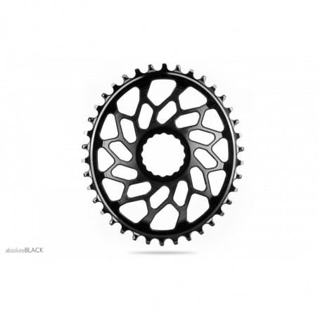 absoluteBLACK, Kettenblatt, OVAL, Gravel - Cyclocross, für EASTON, Direct-Mount, - NW, RED - rot, 48 Zähne