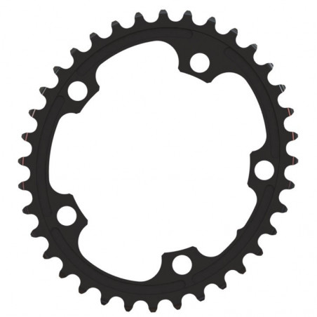 absoluteBLACK, Kettenblatt, OVAL, Road, 2-fach 110/5, nicht kompatibel mit Sram, BLACK only - nur SCHWARZ, 36 Zähne