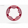 absoluteBLACK, Kettenblatt, RUND, Gravel - Cyclocross, 1x 110/5, 42 Zähne, RED - rot - RD