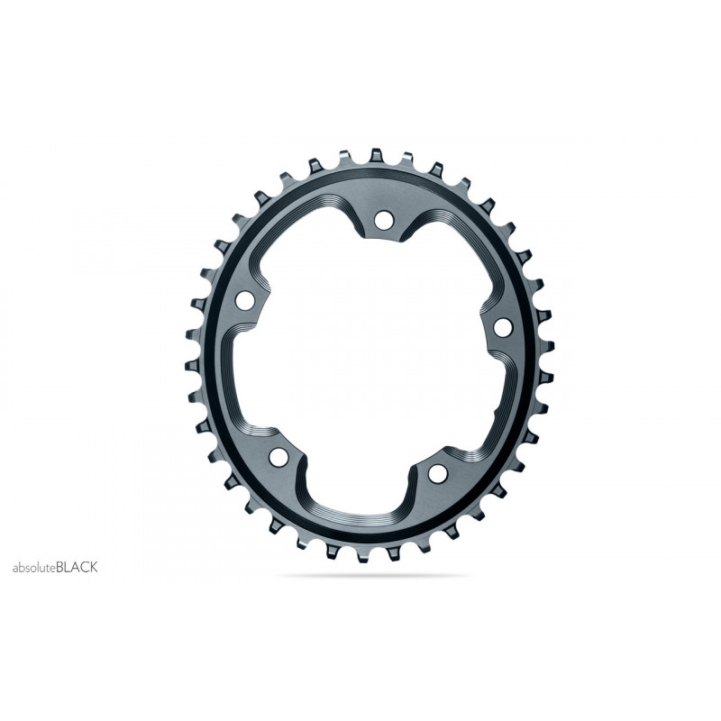 absoluteBLACK, Kettenblatt, OVAL, Gravel - Cyclocross, 1x 110/5, GREY - GRAU, 42 Zähne
