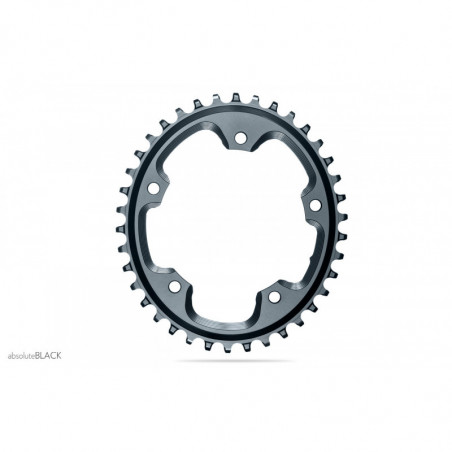absoluteBLACK, Kettenblatt, OVAL, Gravel - Cyclocross, 1x 110/5, GREY - GRAU, 42 Zähne