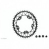 absoluteBLACK, Kettenblatt, OVAL, Gravel - Cyclocross, 1x 110/5, BLACK - SCHWARZ, 48 Zähne
