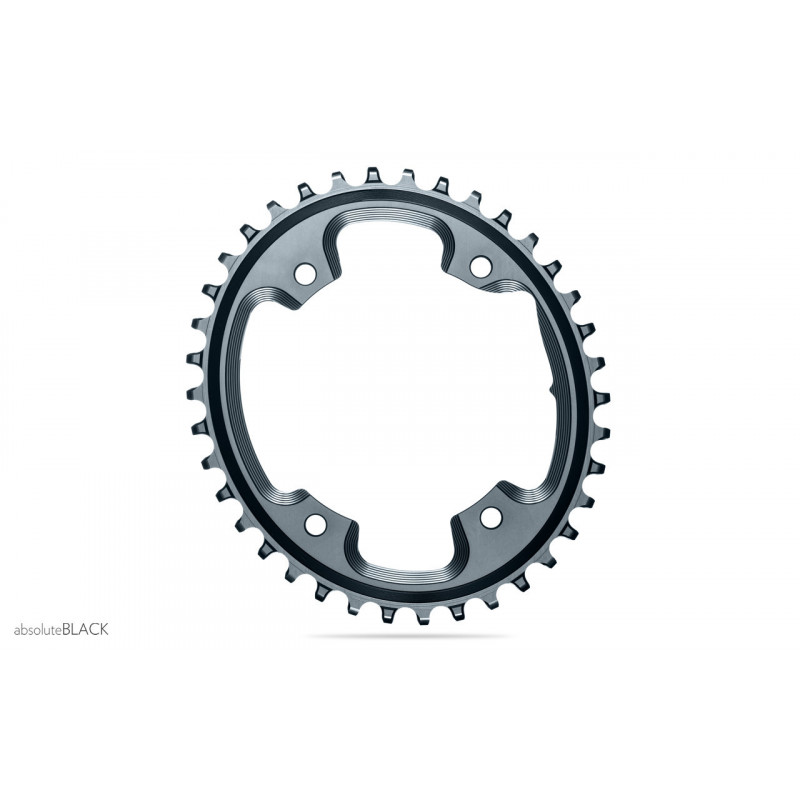 absoluteBLACK, Kettenblatt, OVAL, Gravel - Cyclocross, 1x 110/4, GREY - GRAU, 42 Zähne