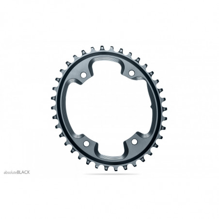 absoluteBLACK, Kettenblatt, OVAL, Gravel - Cyclocross, 1x 110/4, GREY - GRAU, 42 Zähne