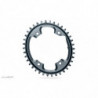 absoluteBLACK, Kettenblatt, OVAL, Gravel - Cyclocross, 1x 110/4, GREY - GRAU, 40 Zähne