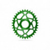 absoluteBLACK, Kettenblatt, OVAL, MTB, für Cannondale Hollowgram, DM, GREEN 34 Zähne