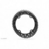absoluteBLACK, Kettenblatt, OVAL, Road, für Campagnolo, 2-fach 145/4Loch, kompatibel 11- & 12-fach, BLACK 53T