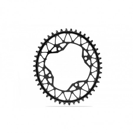 absoluteBLACK, Kettenblatt, OVAL, Beach Racing, 1x 104/4, BLACK only, 46 Zähne