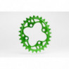 absoluteBLACK, Kettenblatt, OVAL, MTB, 64/4, GREEN, 26 Zähne