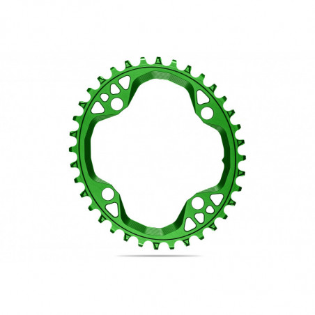absoluteBLACK, Kettenblatt, OVAL, MTB, 104/4, GREEN, 34 Zähne