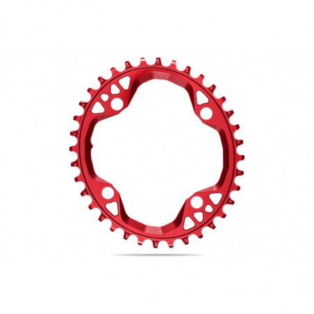 absoluteBLACK, Kettenblatt, OVAL, MTB, 104/4, RED - ROT, 36 Zähne