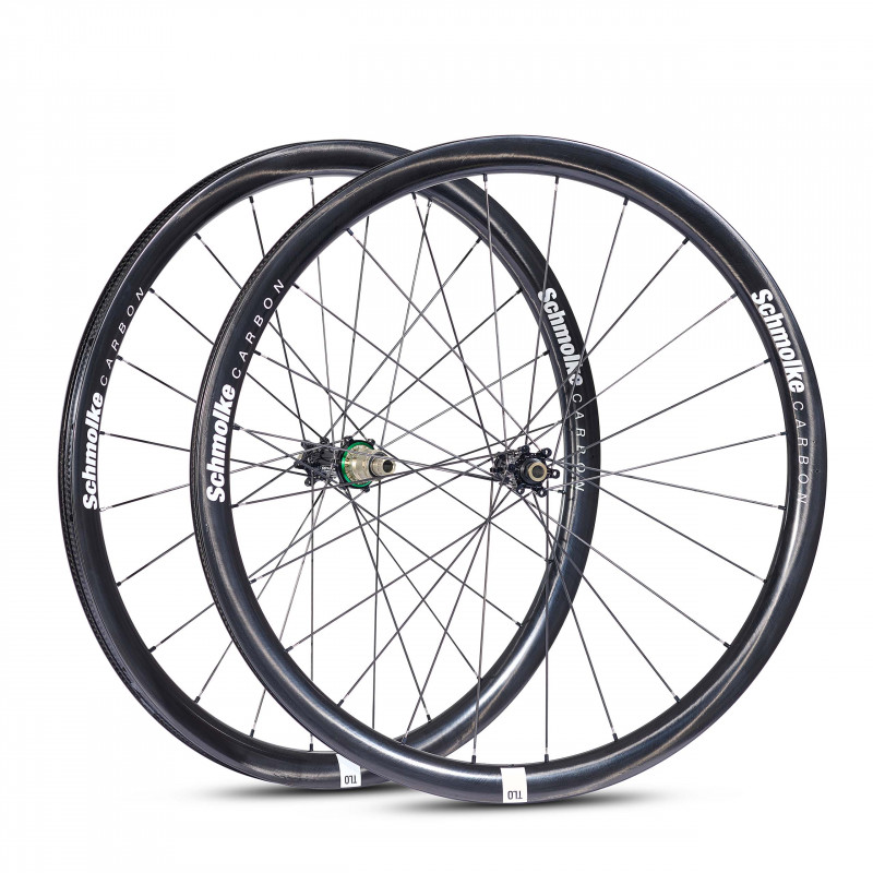 Schmolke Carbon TLO 37 TLR Disc, 6-Loch IS, Extralite SPD 3+ Ceramic, Laufradsatz, Black Edition