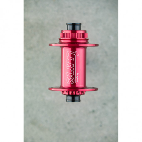 TUNE, Tune Front-Nabe, Centerlock, 12x100mm, 24 Speichenlöcher, rot, mit Retro Logo