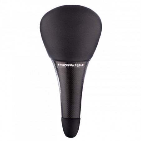 Tune, Sattel, Speedneedle, Karbonsattel, Echt-Leder, Schwarz - black - noir