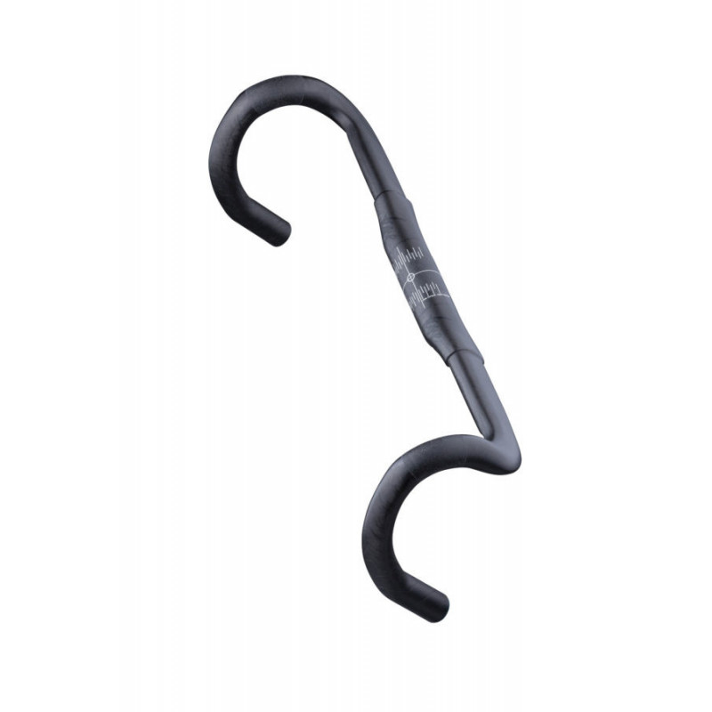 Tune GEWEIH Karbonlenker, Rennrad - ROAD, 440mm (mitte-mitte), Flare 4°, Drop 125mm, UD-optik, schwarz