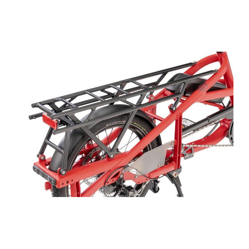 Tern Gepäckträger, Atlas L für Quick Haul Long D9, matte schwarz, mit Rücklichthalterung