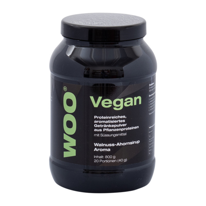 WOO Vegan Protein / Dose 800g Walnuss Ahornsirup