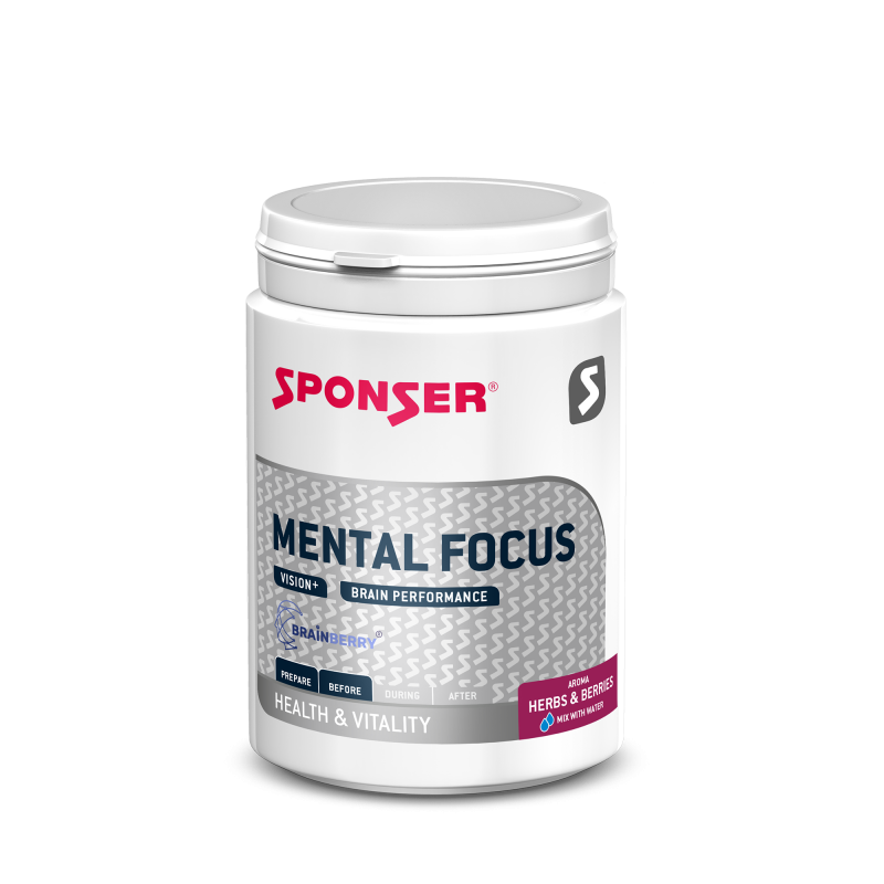Sponser Mental Focus Herbs & Berries - Dose (150 g) - Glutenfrei Laktosefrei Vegan