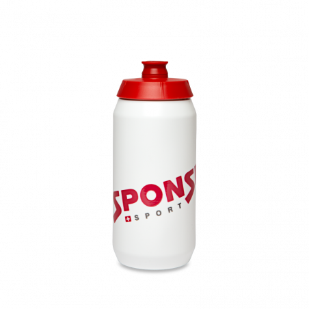Sponser Pro Bottle 500ml - weiss/rot