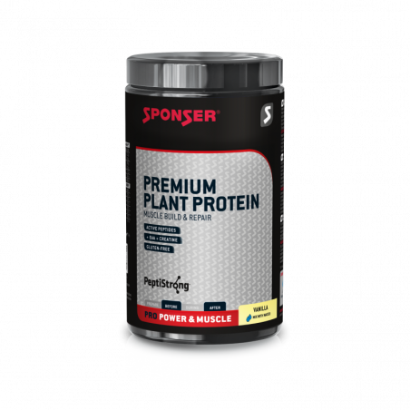 Sponser Premium Plant Protein Vanilla - Dose (455 g) - Glutenfrei Laktosefrei Vegan