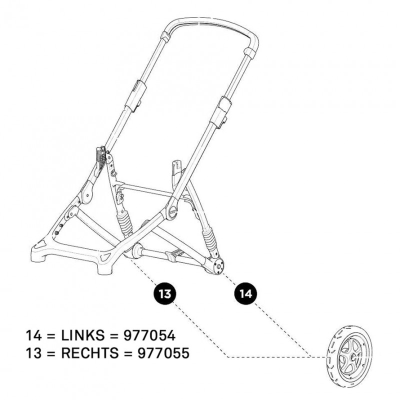 Thule Seitenrad hinten rechts zu SLEEK