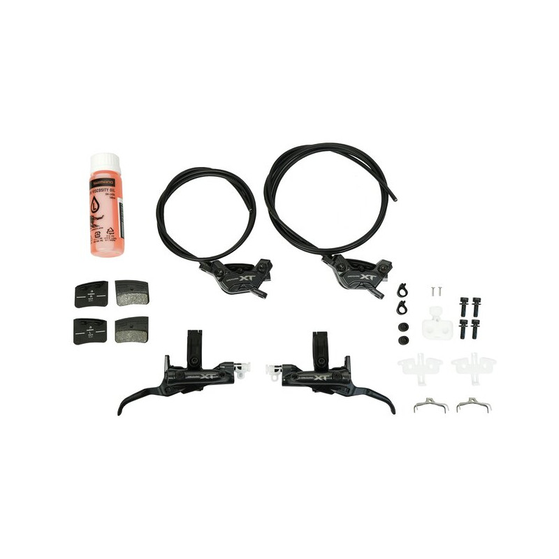 Shimano Scheibenbremsen-Set XT BR-M8220 mit BL-M8200 Upgrade Kit vorne & hinten Box