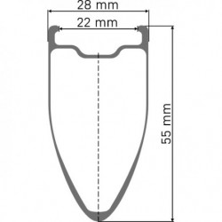 DT Swiss ARC 1400 Dicut 55 Disc Hinterrad, Carbon, EXP 36, CL, 12x142mm, 22mm, HG/ XDR