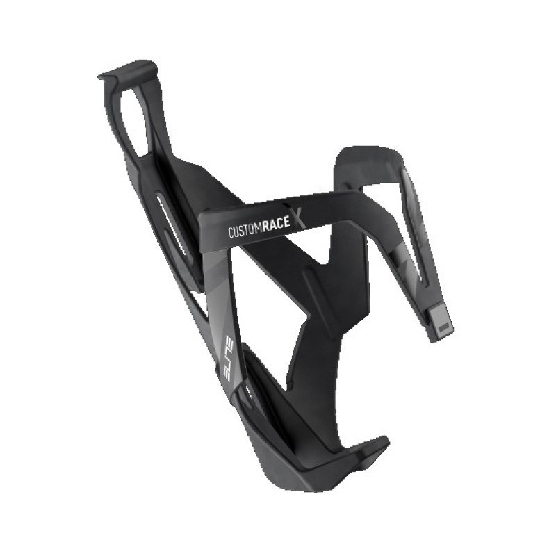 Elite Bidonhalter Custom Race X, Glasfasser, Schwarz matt