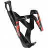 Elite Bidonhalter Custom Race X, Glasfasser, Schwarz/Rot glanz