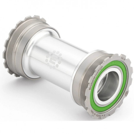 Enduro Bearings Tretlager T47 Maxhit Internal, 24mm Achse T47/86 Rahmen silber