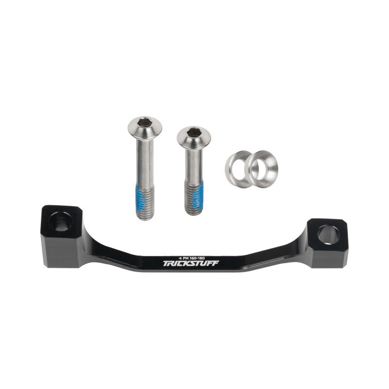 Trickstuff Postmount Adapter 160/180, Schwarz inkl. Titanschrauben