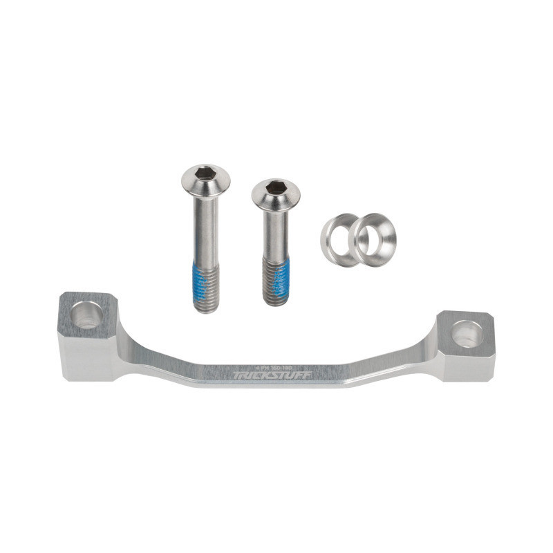 Trickstuff Postmount Adapter 160/180, Silber inkl. Titanschrauben