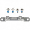 Trickstuff Flatmount Adapter 140/160 - 160/180 vorne, Silber inkl. Titanschrauben