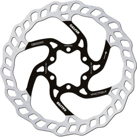 Galfer Wave DB002W 6 Loch 160mm x 1.8mm Bremsscheibe