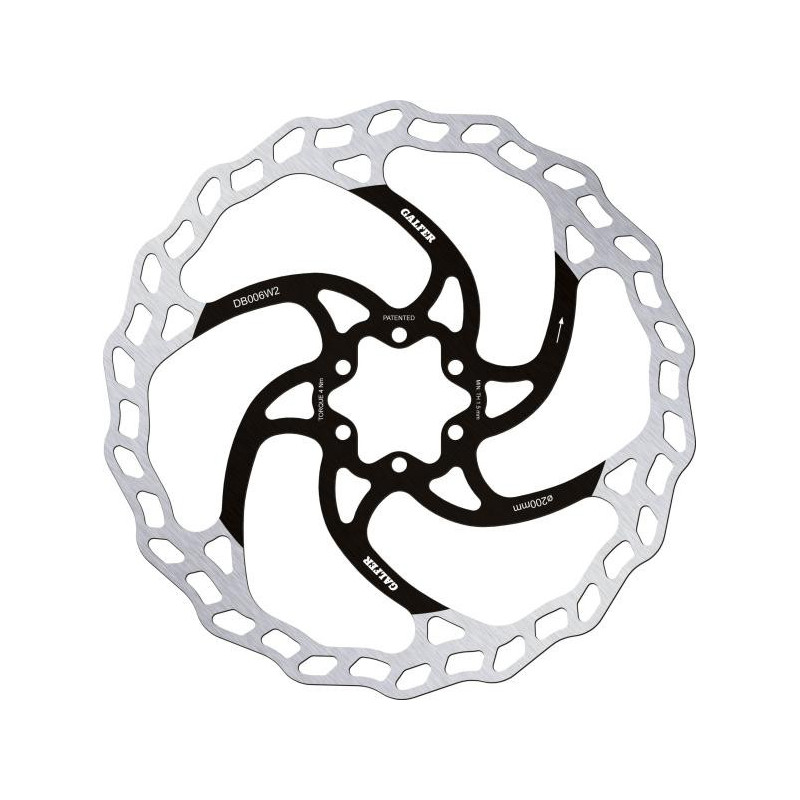Galfer Wave DB006W2 6 Loch 200mm x 2.0mm Bremsscheibe