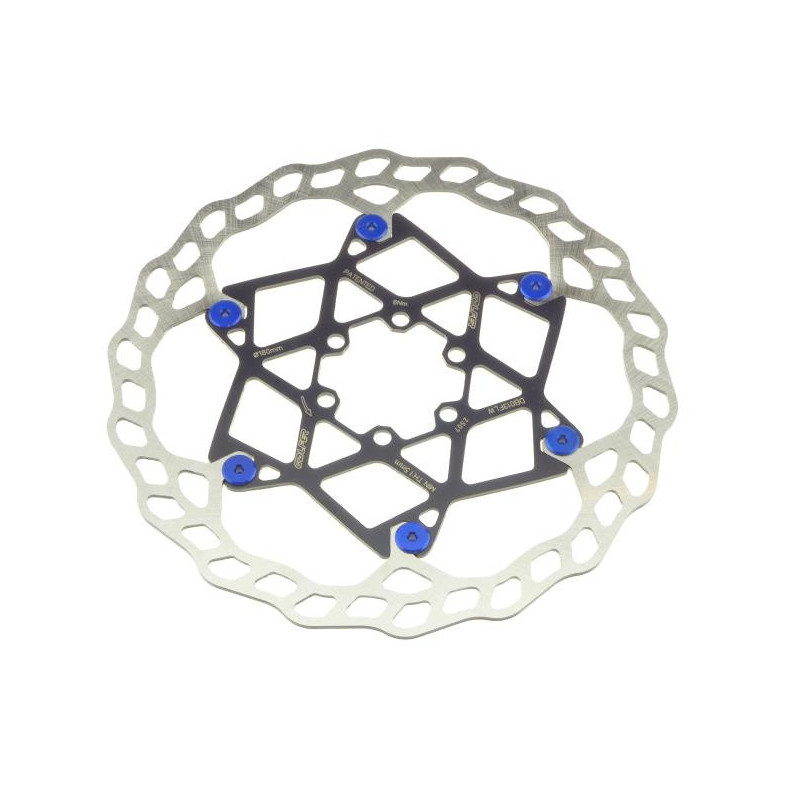 Galfer Floating Wave DB013FLWB 6 Loch 180mm x 2.0mm blue Bremsscheibe