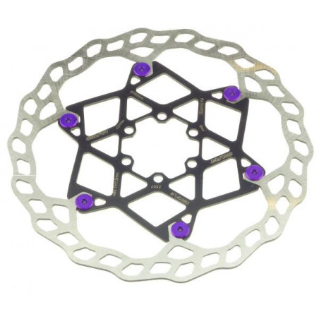 Galfer Floating Wave DB013FLWP 6 Loch 180mm x 2.0mm purple Bremsscheibe