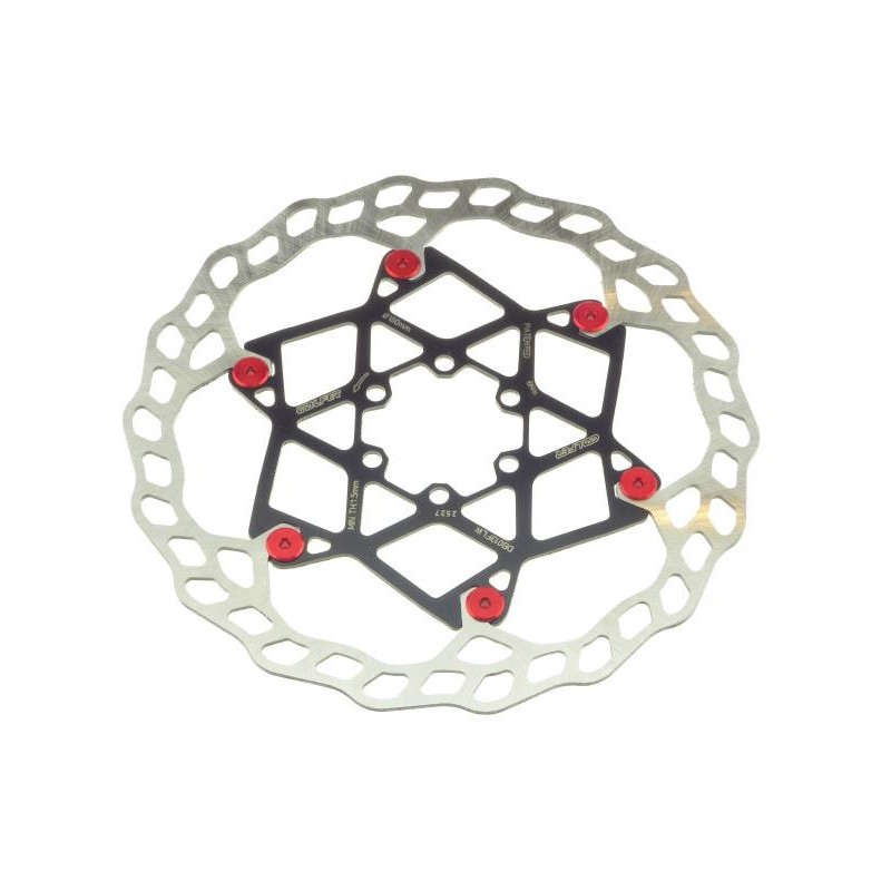 Galfer Floating Wave DB013FLWR 6 Loch 180mm x 2.0mm red Bremsscheibe