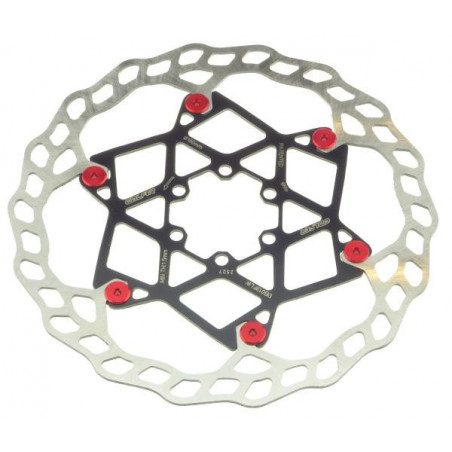 Galfer Floating Wave DB013FLWR 6 Loch 180mm x 2.0mm red Bremsscheibe