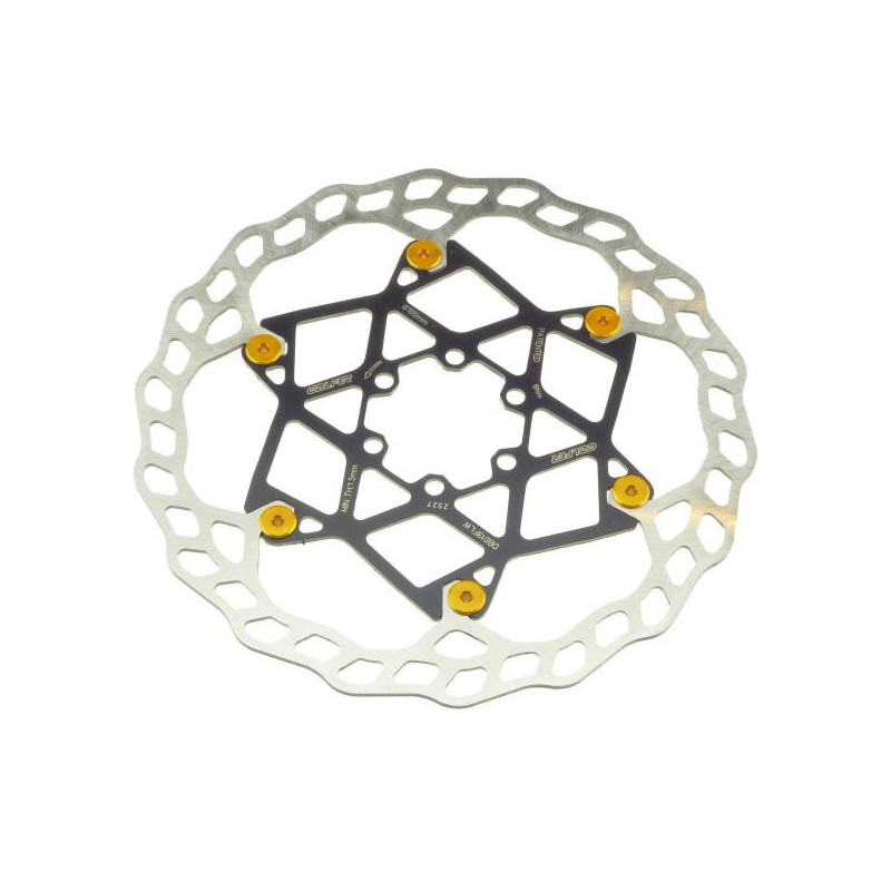 Galfer Floating Wave DB013FLWY 6 Loch 180mm x 2.0mm gold Bremsscheibe