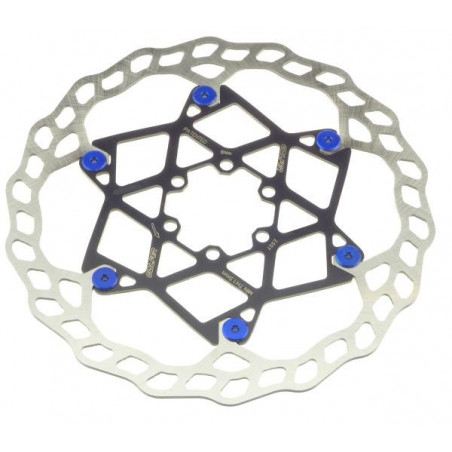 Galfer Floating Wave DB014FLWB 6 Loch 203mm x 2.0mm blue Bremsscheibe
