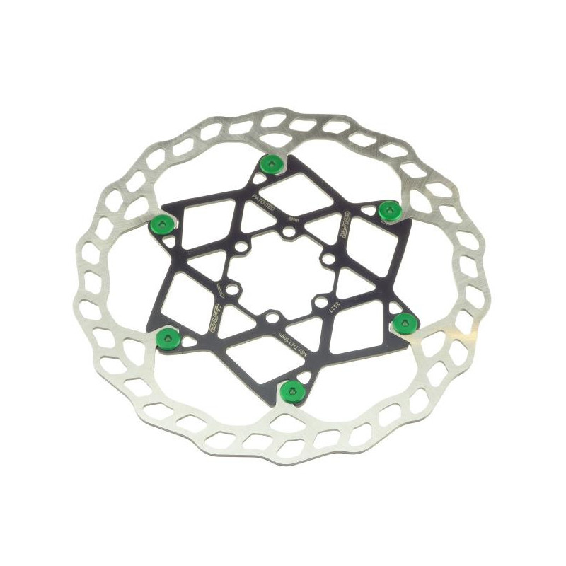 Galfer Floating Wave DB014FLWG 6 Loch 203mm x 2.0mm green Bremsscheibe