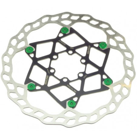 Galfer Floating Wave DB014FLWG 6 Loch 203mm x 2.0mm green Bremsscheibe
