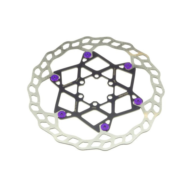 Galfer Floating Wave DB014FLWP 6 Loch 203mm x 2.0mm purple Bremsscheibe